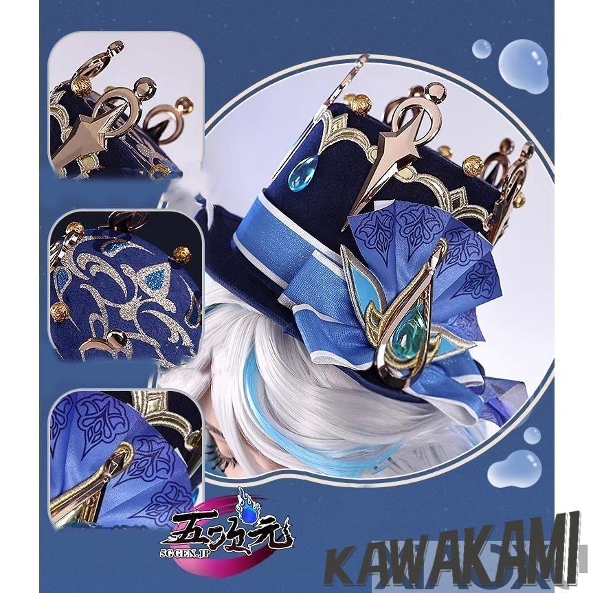 三分妄想 原神 コスプレ フリーナ・プネウマ 水神 衣装 ※ウィッグ 鞋