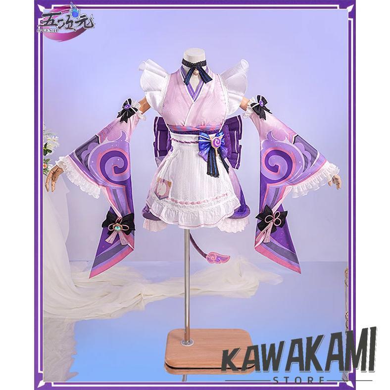 五次元 原神 コスプレ 夢見月瑞希 衣装 ※ウィッグ 靴 扇子 追加可