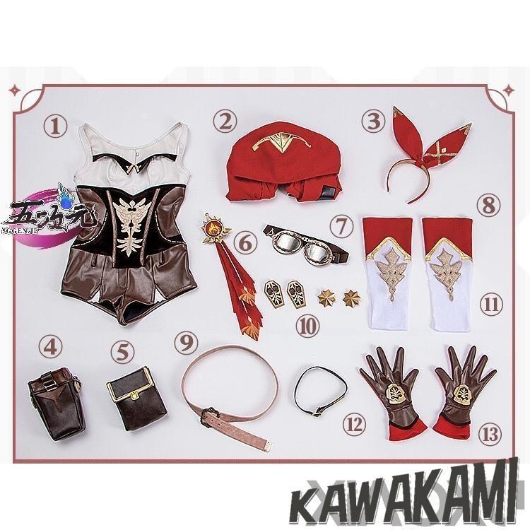 猫屋小舗 原神 コスプレ アンバー 衣装 ※ウィッグ 追加可 : ISRA
