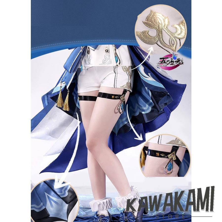 三分妄想 原神 コスプレ フリーナ・プネウマ 水神 衣装 ※ウィッグ 鞋