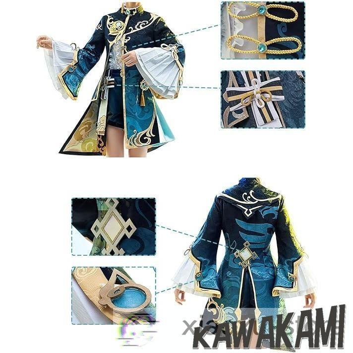 原神 コスプレ 行秋 衣装 ※ウィッグ 靴 追加可 : ISRA - 通販 - Yahoo