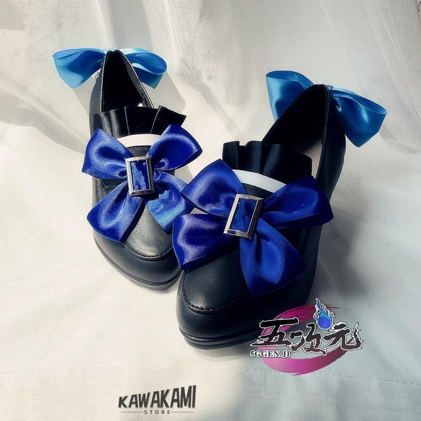 三分妄想 原神 コスプレ フリーナ・ウーシア 水神 衣装 ※ウィッグ 鞋