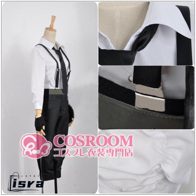 文豪ストレイドッグス 中島敦 コスプレ衣装 cosplay仮装 ウィッグ追加