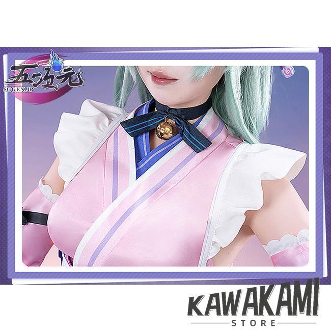 五次元 基萌 原神 コスプレ 夢見月瑞希 衣装 ※ウィッグ 靴 扇子 追加可