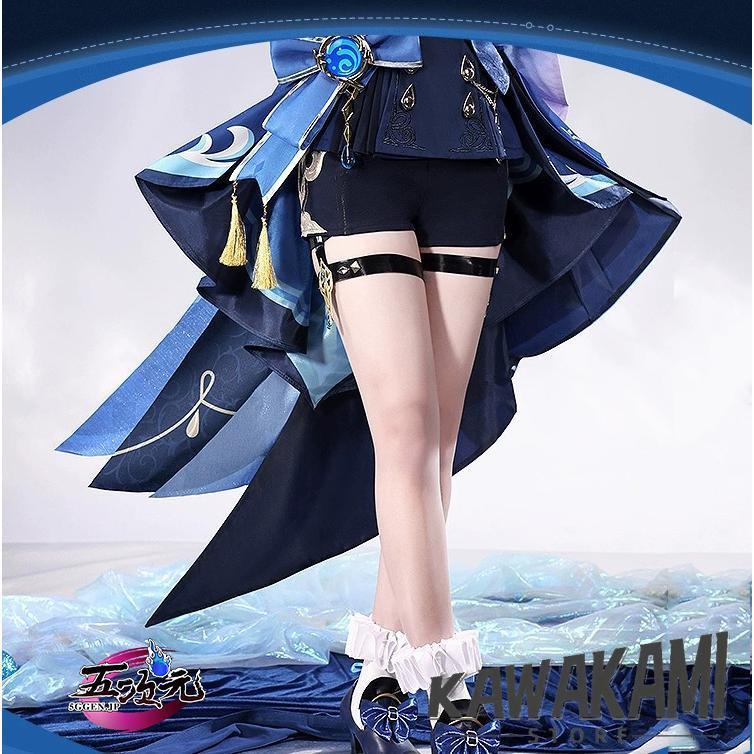 三分妄想 原神 コスプレ フリーナ・ウーシア 水神 衣装 ※ウィッグ 鞋