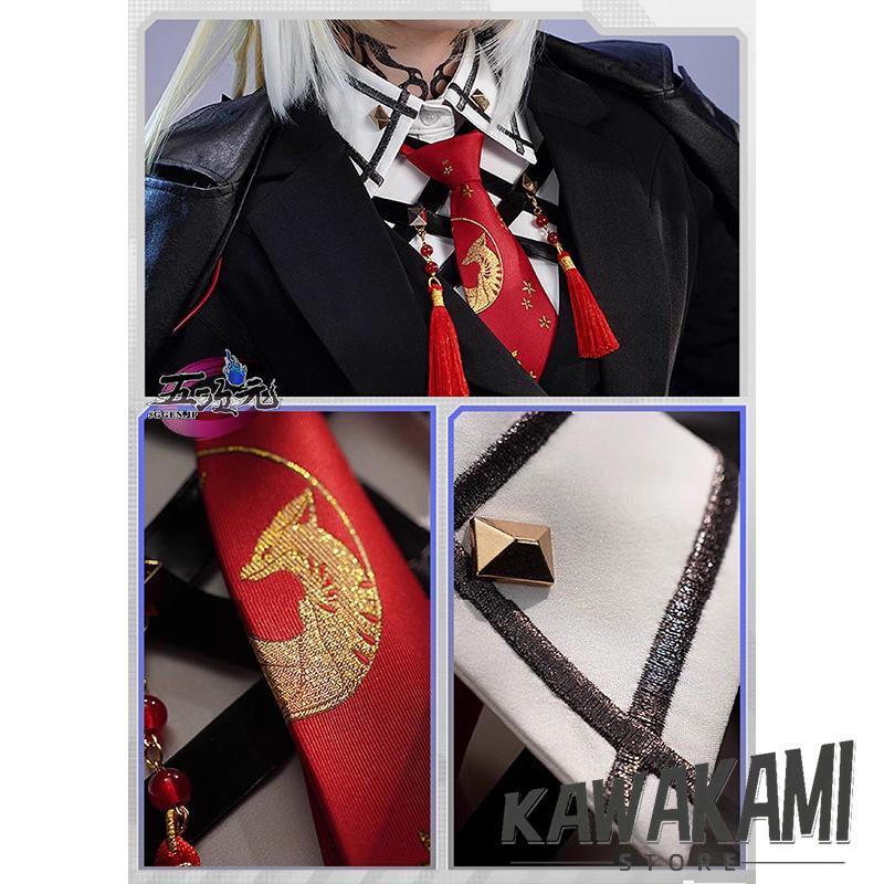 三分妄想　アークナイツ (明日方舟) arknights　コスプレ　ヴァルピスフォーリア　衣装　尻尾耳付　※ウィッグ　靴　追加可_7