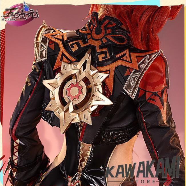 三分妄想 原神 コスプレ マーヴィカ 炎神 衣装 ※ウィッグ 靴 追加可