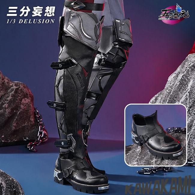 原神　リオセスリ 三分妄想 XL コスプレ衣装+レッグカバー＋ウィッグセット済み 三分妄想 原神 コスプレ リオセスリ 衣装 ※ウィッグ 靴 グローブ 追加
