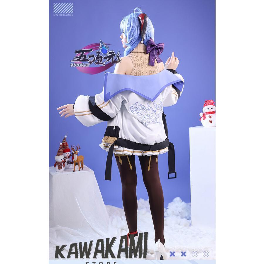 三分妄想 原神 コスプレ 甘雨 かんう 霜花 同人服 衣装セット