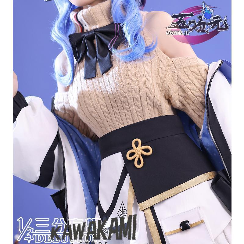 三分妄想 原神 コスプレ 甘雨 かんう 霜花 同人服 衣装セット