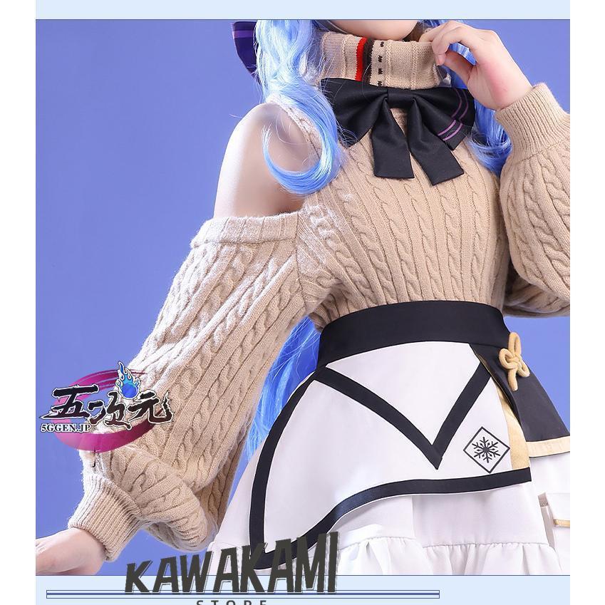 三分妄想 原神 コスプレ 甘雨 かんう 霜花 同人服 衣装セット