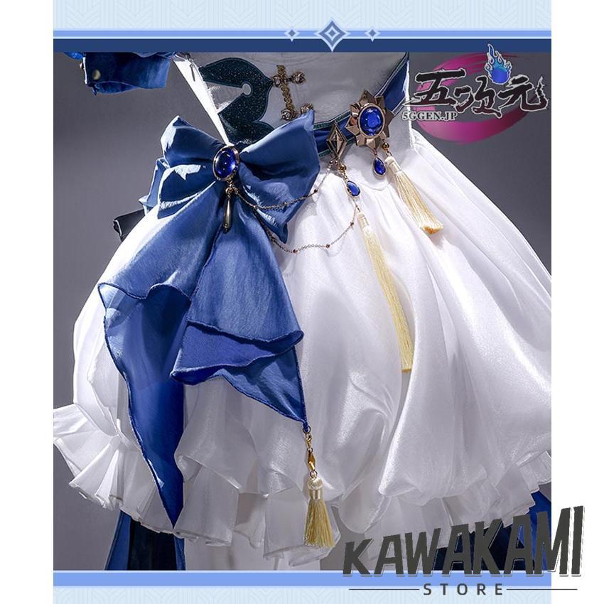 三分妄想 原神 コスプレ フリーナ 水色アリス 同人衣装