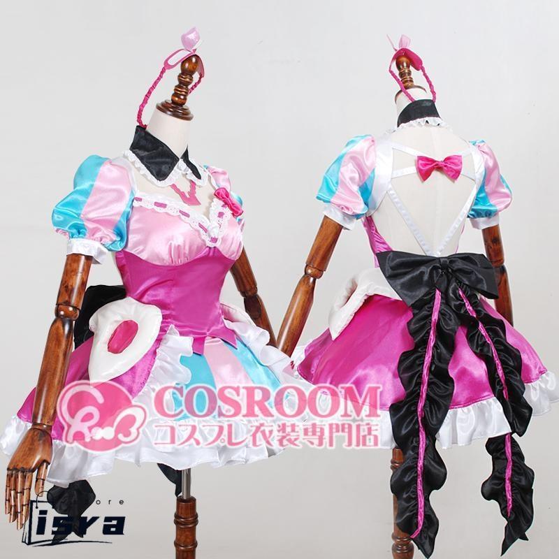 マクロスΔ マキナ・中島 コスプレ衣装 cosplay仮装 ウィッグ追加可能 イベント クリスマス ハロウィン ステージ 文化祭 学園祭_1