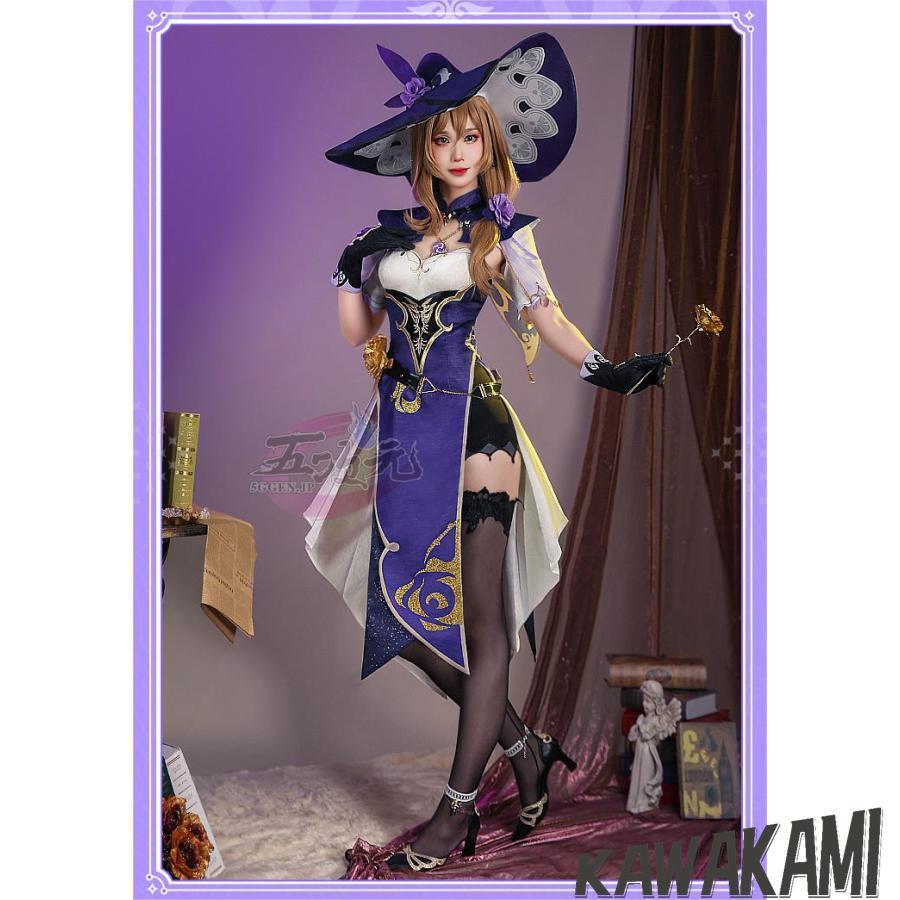 三分妄想 原神 コスプレ リサ 衣装 ※ウイッグ 靴 追加可 : ISRA - 通販