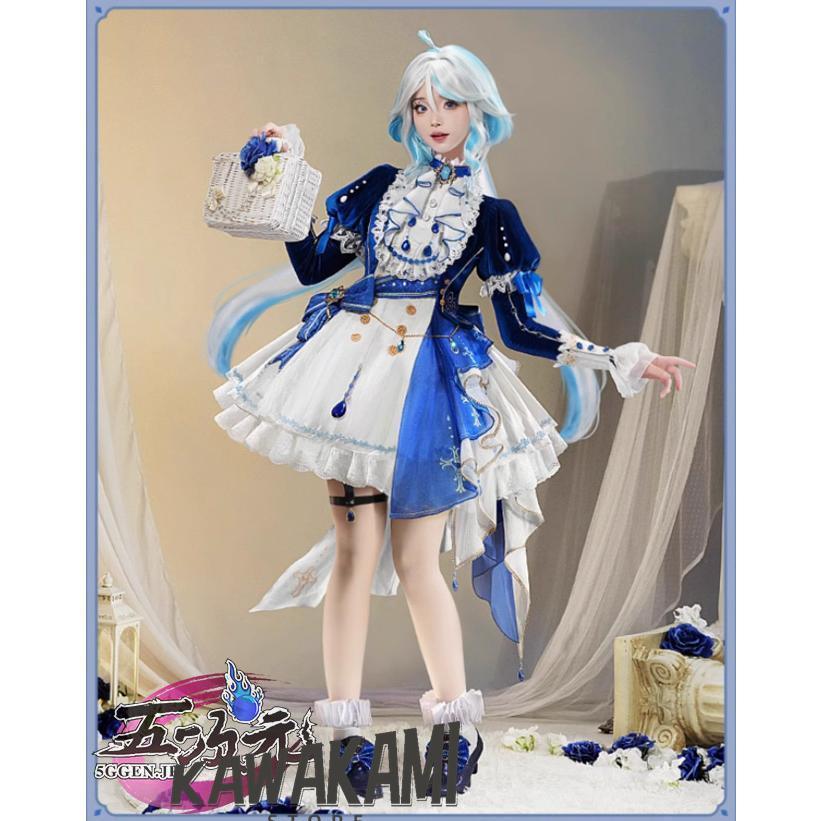 三分妄想 原神 コスプレ フリーナ ブルーワルツ 同人衣装 ※ウィッグ