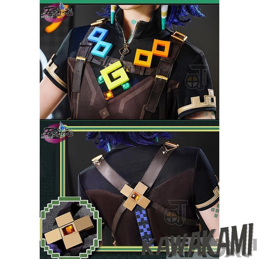 猫と三丁目　原神　コスプレ　キィニチ　衣装　※ウィッ グ　靴　武器　追加可_1