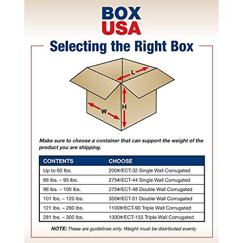直販入荷 BOX USA 10×10×60段ボール箱、トール10L×10W×60H、15枚入|発送、梱包、引越、家庭・業務用保管箱、強力卸売バルク箱