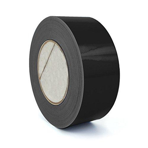 とっておきし新春福袋 LiteMark-黒色光沢仕上げ高視認性耐久性粘着ビニールマーキングテープ、ほとんどの平滑な表面に適用するリリースライナー付き-2インチx 150フィート (1ロー