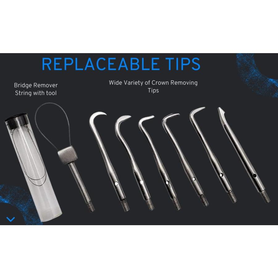 Dental Automatic Crown Remover Bridge Remover 10個/Spring Loaded Crown ...