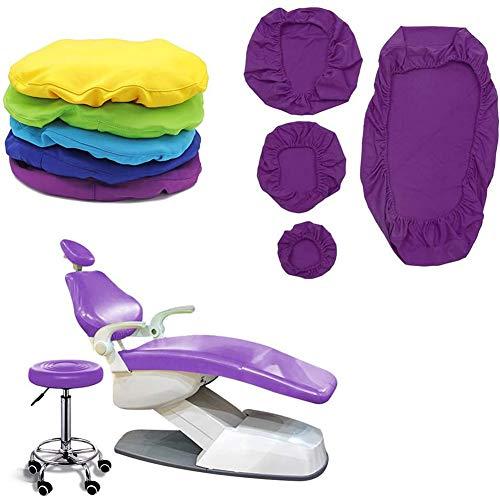 WLKQデンタルチェアカバー保護フルデンタルチェアカバーデンタルPUレザーユニット4個/セットデンタルチェアシートカバーチェアカバー弾性