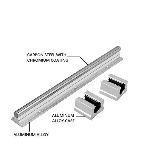 Mssoom Linear Rail Shaft GuideとLinear Bearing Slide Block、SBR35