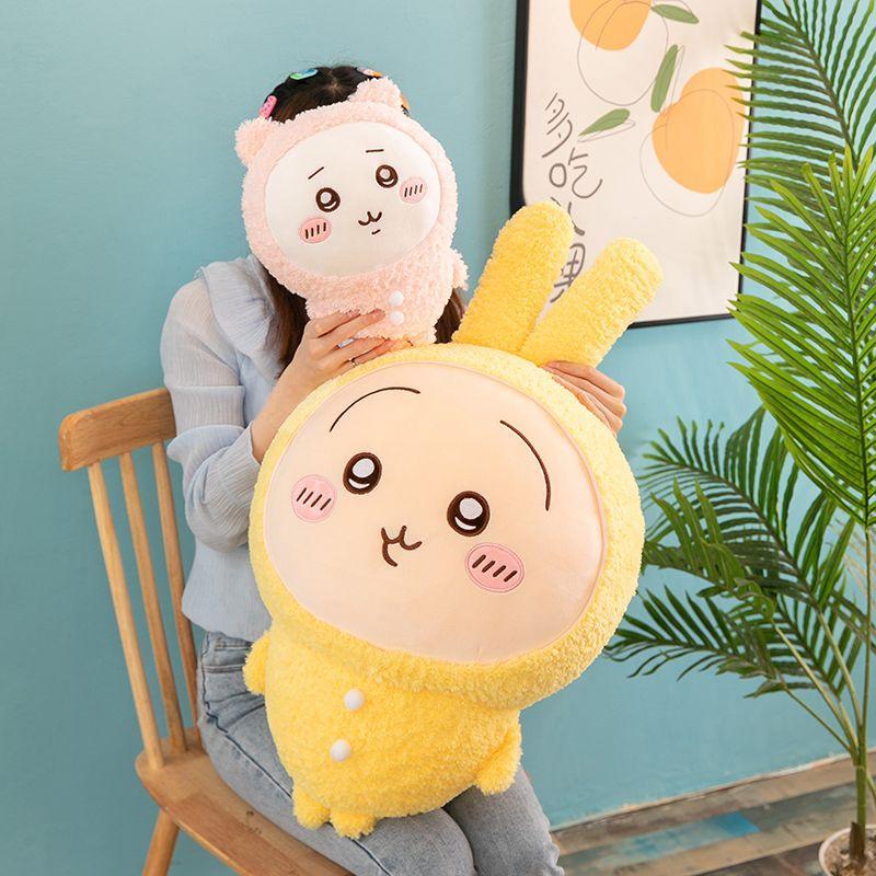 ちいかわ　ぽてたまぬいぐるみ　パジャマパーティー ちいかわ』パジャマ姿のちいかわ、ハチワレ、うさぎの“ぽてたま