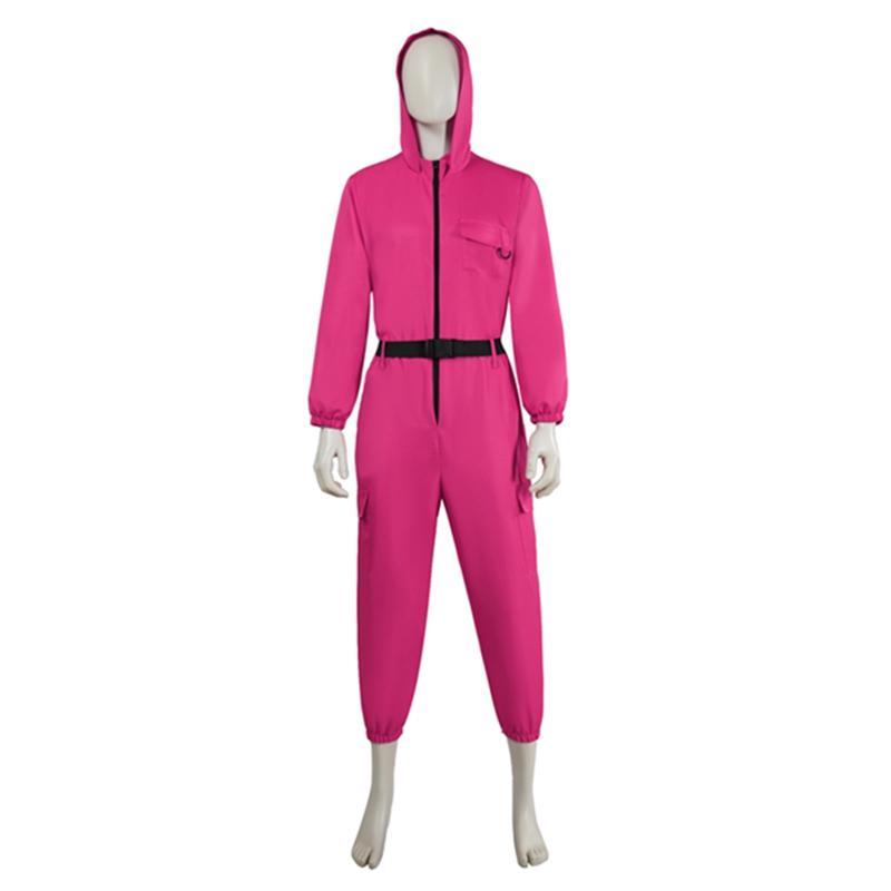 イカゲームコスプレ上下セット（新品）Squid Game イカゲーム Squid Game 風○△□の警備員 監視員 BOSS コスプレ