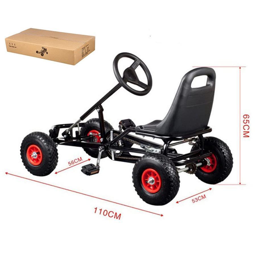 USED 人気 4輪乗用玩具、ゴーカート 四輪バギー ペダル式カート 足こぎペダル式 ペダルカート ゴーカート 3~12歳子供用 キッズ 遊具 おもちゃ 誕生日 クリスマス 【3110128239】(15994円)