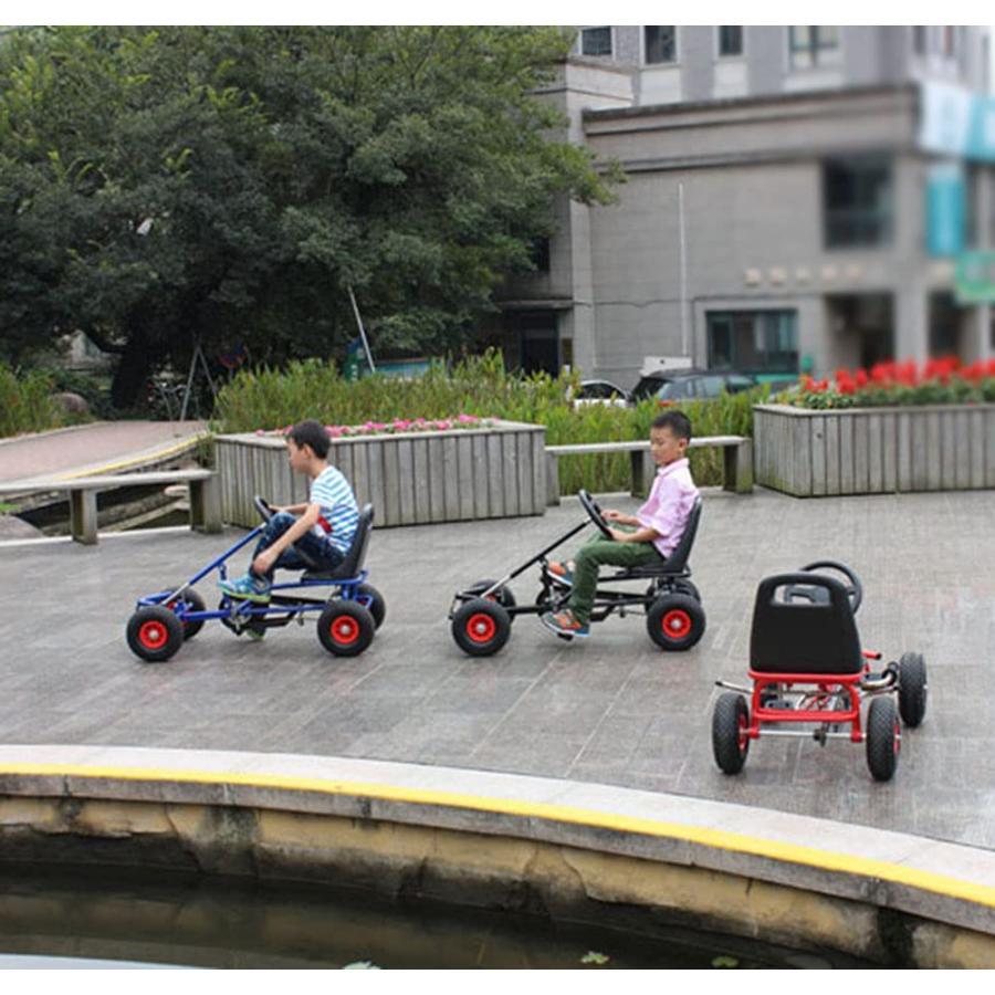 USED 人気 4輪乗用玩具、ゴーカート 四輪バギー ペダル式カート 足こぎペダル式 ペダルカート ゴーカート 3~12歳子供用 キッズ 遊具 おもちゃ 誕生日 クリスマス 【3110128239】(15994円)