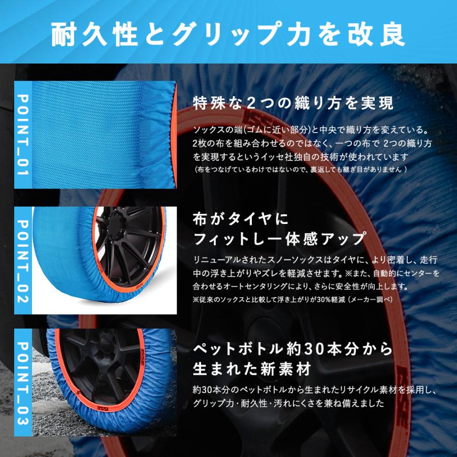 ISSE（イッセ） タイヤチェーン 非金属 布チェーン 布 布製タイヤ
