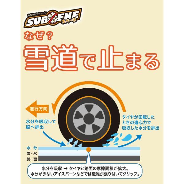 タイヤチェーン 非金属 布製 タイヤチェーン 布チェーン 布 スノーソックス スベーネ オートソック 規制対応 ファブリックチェーン SUBENE | ISSE | 03