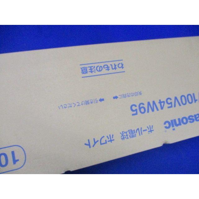 パナボール電球 ホワイト 白熱灯 54W 100V E26 10個入 GW100V54W95-10