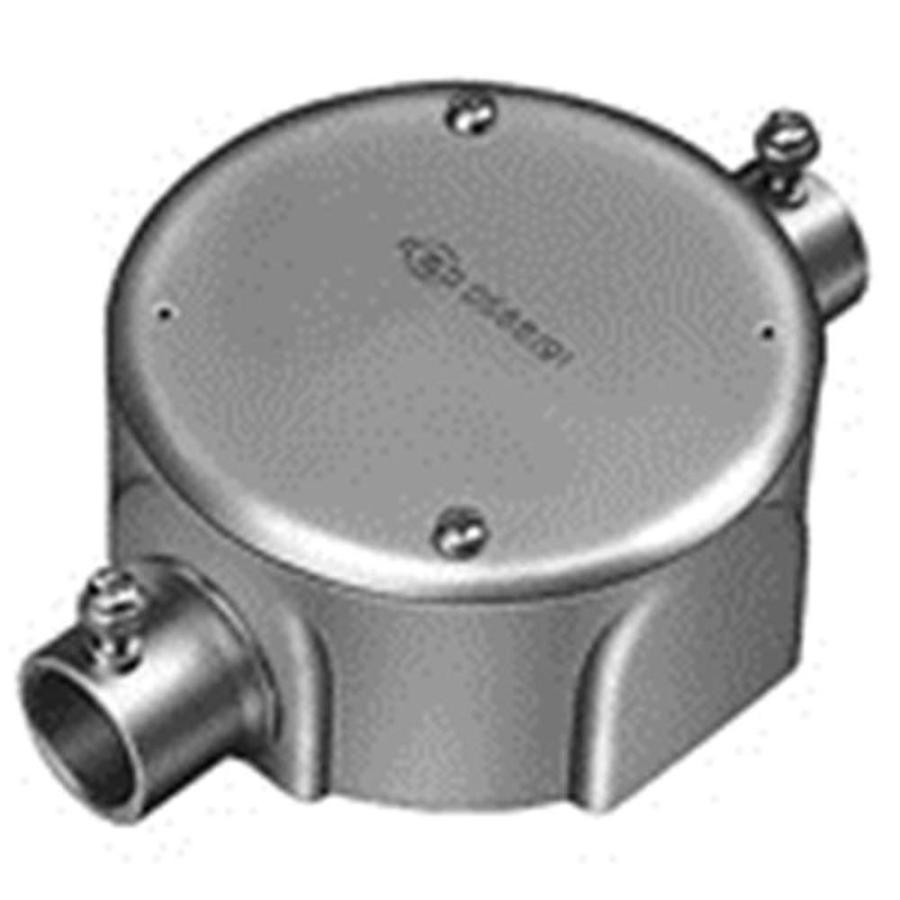 ねじなし丸型露出ボックス 2方出 10個入 DS66311K-10 ねじなし丸型露出ボックス 2方出 10個入 DS66311K-10 : 電材センタ一成