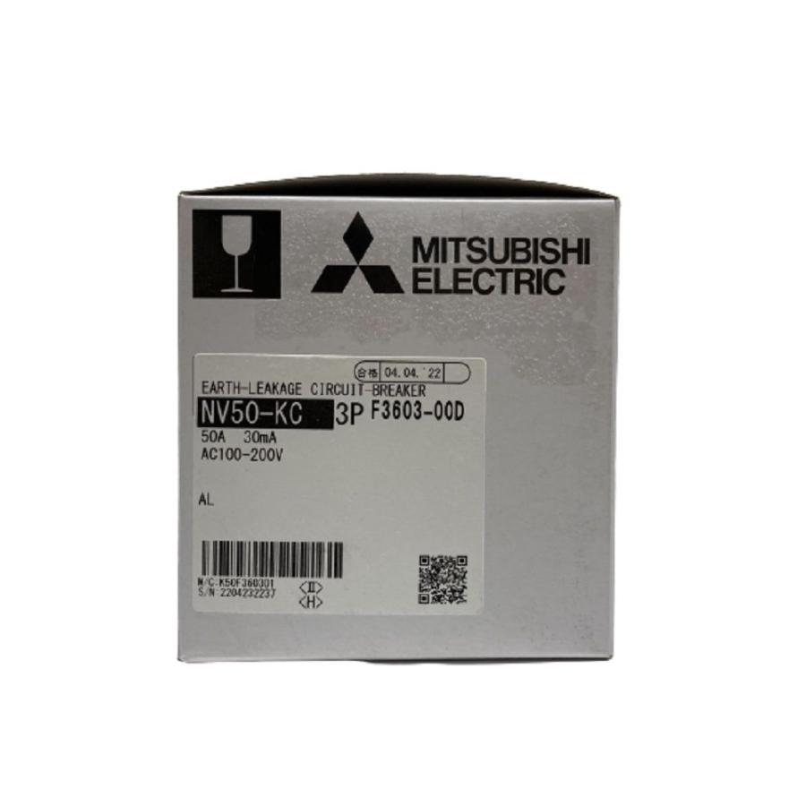 漏電遮断器 NV-KCシリーズ AC100-200V F3603-00D NV50-KC 3P 50A 30MA AL 漏電遮断器 NV-KCシリーズ AC100-200V F3603-00D NV50-KC 3P 50A 30MA