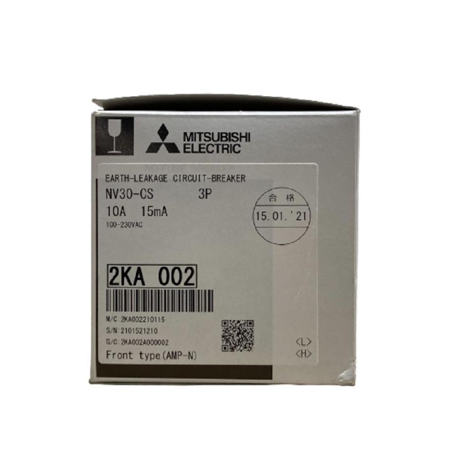 NV形漏電遮断器 100-230VAC type(AMP-N) NV30-CS3P10A15mA NV形漏電遮断器 100-230VAC type(AMP-N) NV30-CS3P10A15mA : 電材