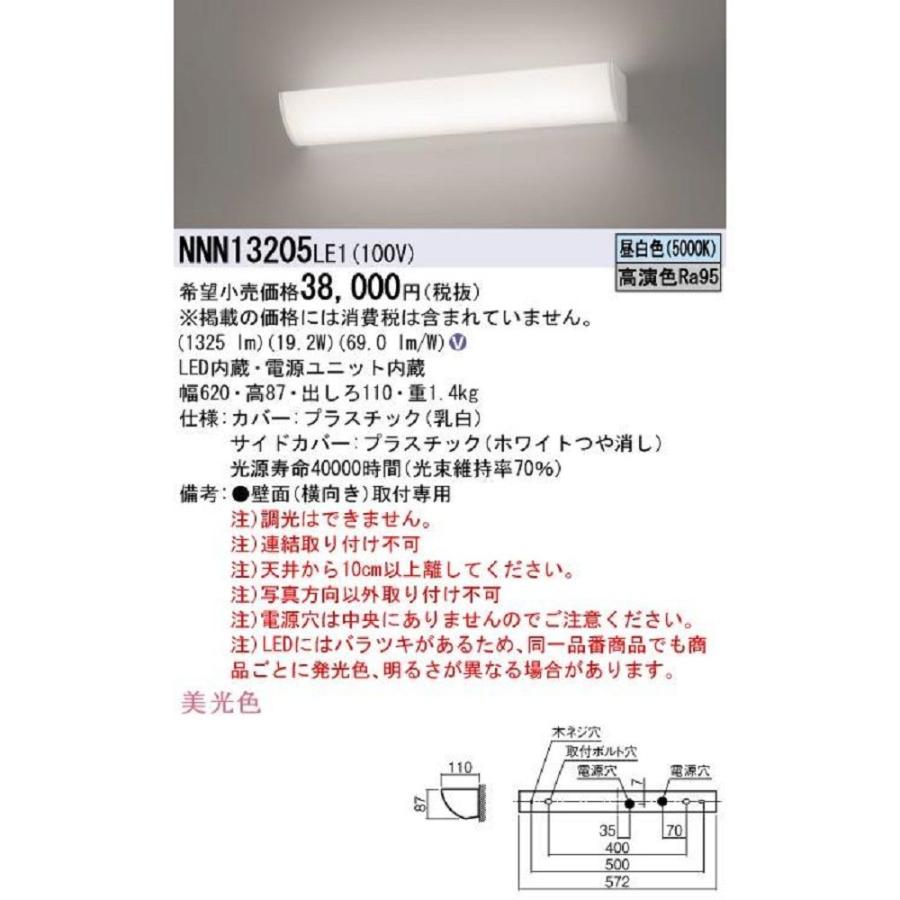 LEDブラケット ミラーライト 昼白色 NNN13205LE1 : 電材センタ一成