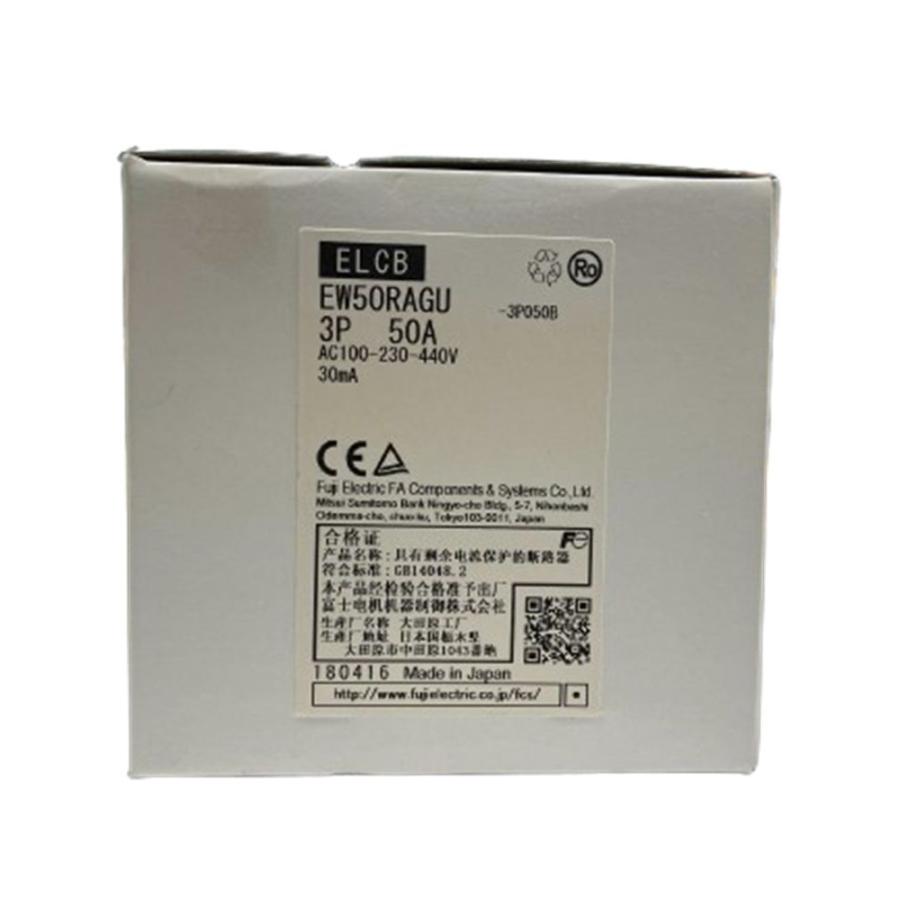 漏電遮断器 AC100-230-440V 30mA EW50RAGU 3P50A : 電材センタ一成