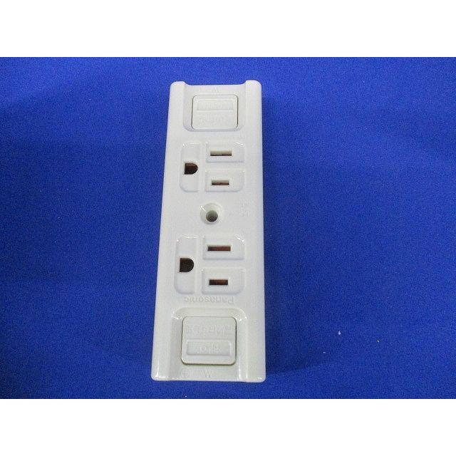 接地15A露出ダブルコンセント 仮設用 WK1512K : 電材センタ一成