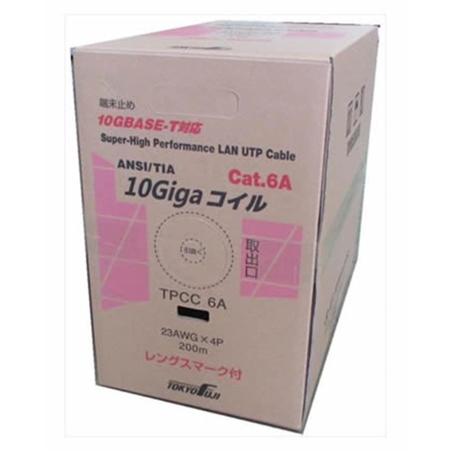 LANケーブル CAT6 (10Gigaコイル) 23AWG-4P 緑 200m TPCC6A : 1441884  