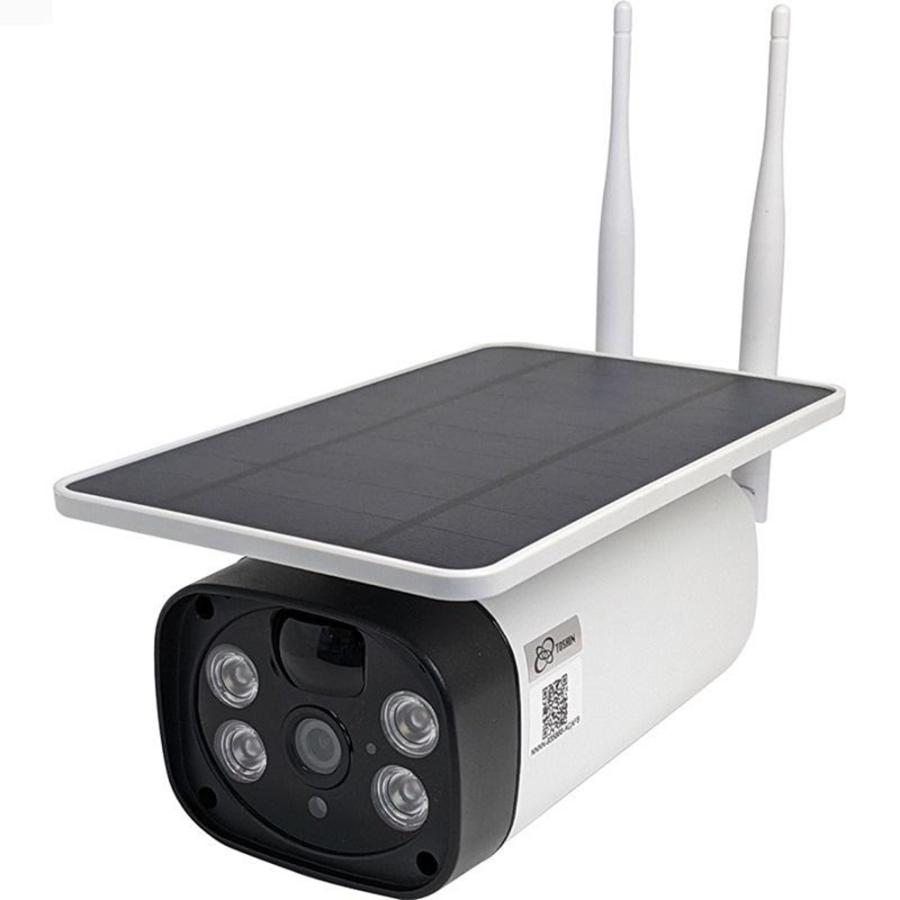 防犯・防災用品 防雨型ソーラー充電式赤外線暗視カメラ TSD-SPSD400T