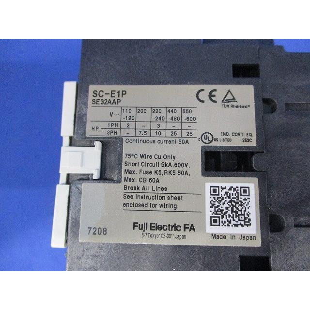 電磁接触器・サーマルリレー 200-220V SC-E1P-200V : 電材センタ一成
