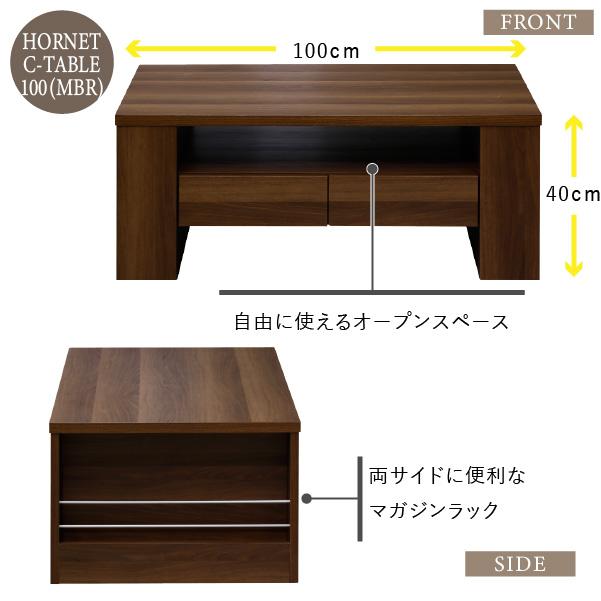 一生紀（ISSEIKI） 公式 センターテーブル ウォールナット ロー 
