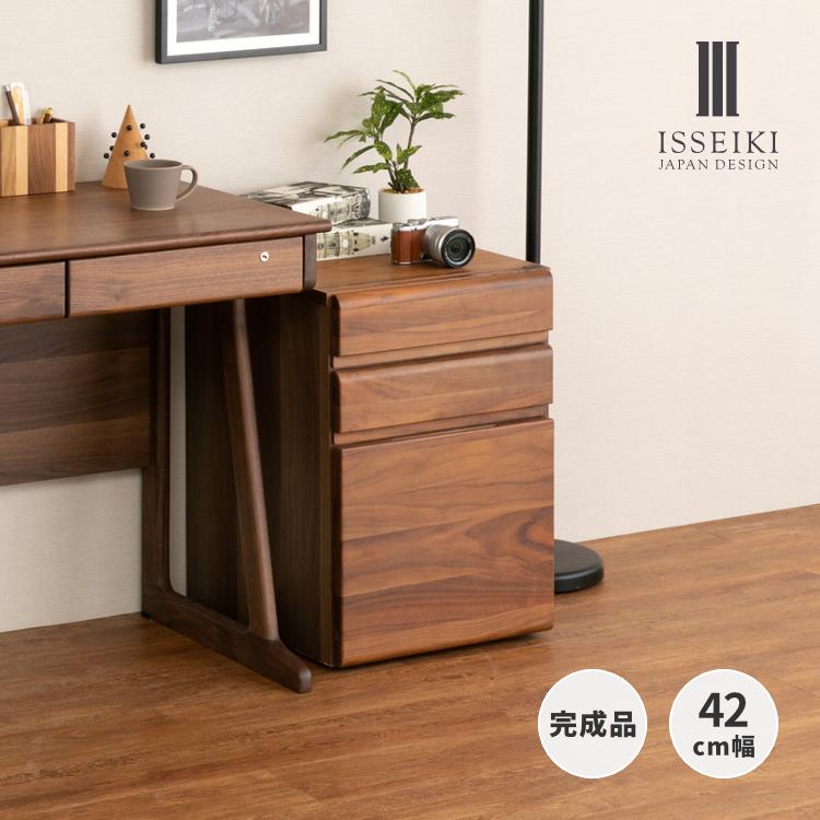 ワゴン デスクワゴン キャスター付き 木製 スリム ISSEIKI :101-00597:ISSEIKI FURNITURE SHOP ヤフー店 -  通販 - Yahoo!ショッピング