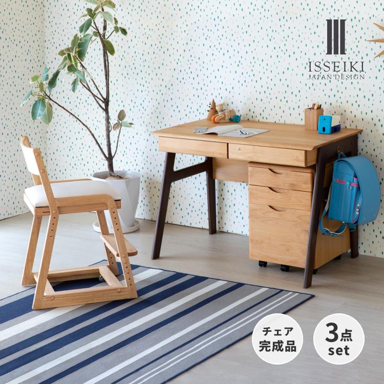 3点セット（デスク・チェア・デスクワゴン）