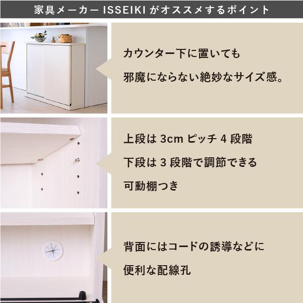 一生紀（ISSEIKI） カウンター下収納 キャビネット キッチン収納 完成