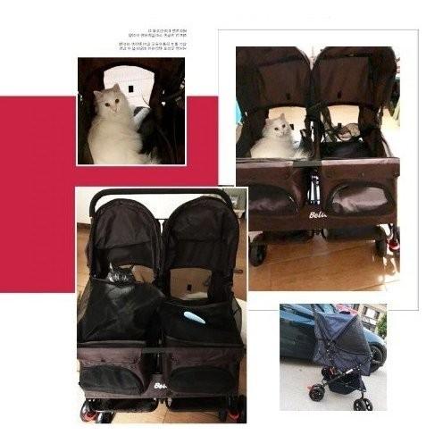 楽天1位 ペットカート ダブル 犬 ベビーカー スーパーラージスペース マルチペットトロリー ダブル列ペットベビーカー 人気ブランド Azerbaijanfoundation Az