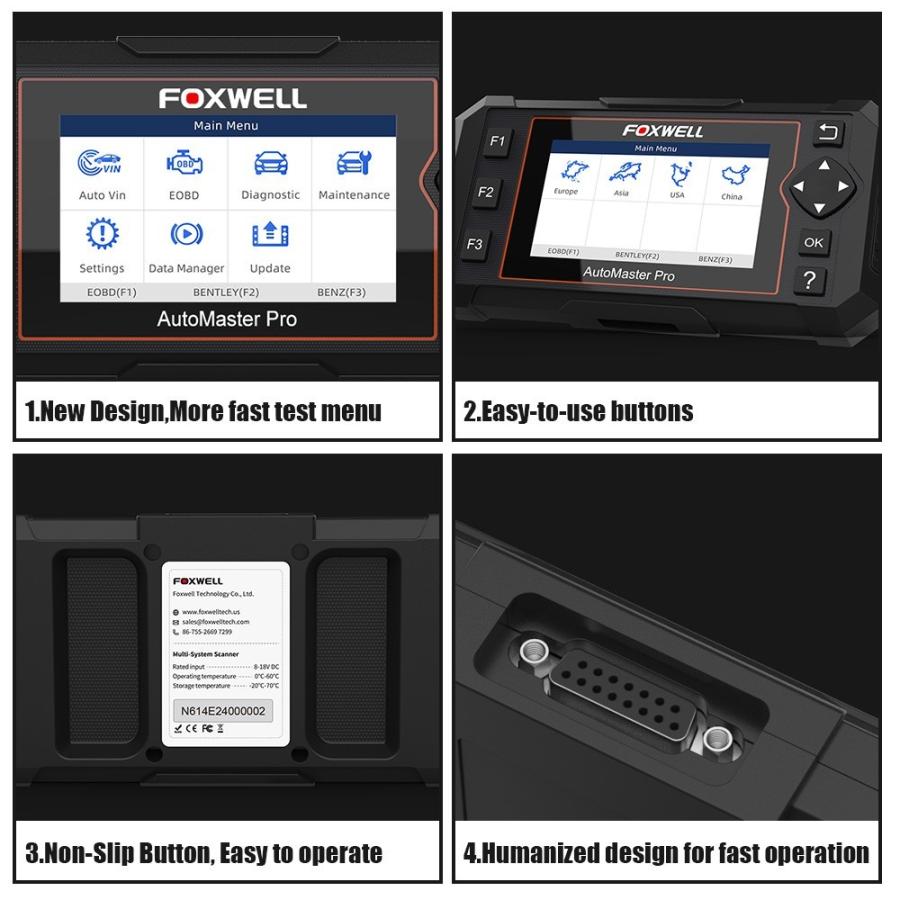 FOXWELL NT624 エリート オールシステム スキャンツール 故障診断機 2025 最新 オールシステム 日本語 Foxwell NT624 エリート フル