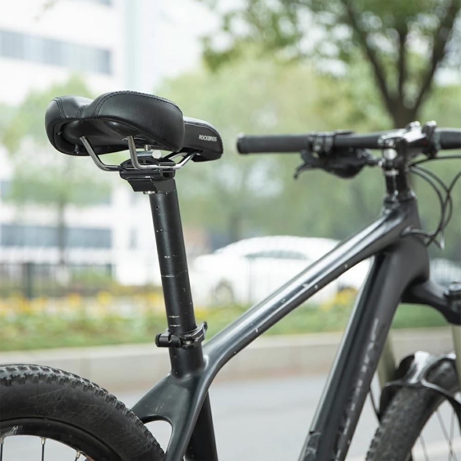 穴あきサドル スチールレール ブラック 自転車用 スポーツバイク用
