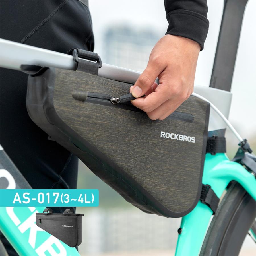 ROCKBROS フレームバッグ トライアングルバッグ 自転車 ロードバイク