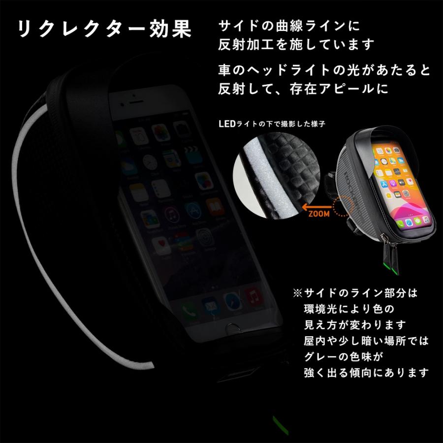 送料無料】自転車スマホホルダー フロントバッグ 防水・防塵 ポケット